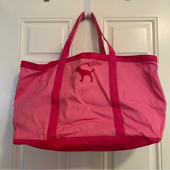 PINK Victoria's Secret canvas tote bag - Picture 1 of 16